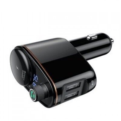 Автомобильный FM-трансмиттер Baseus Locomotive Bluetooth MP3 Vehicle Charger CCALL-RH01 (Black/Черный) : отзывы и обзоры - 1
