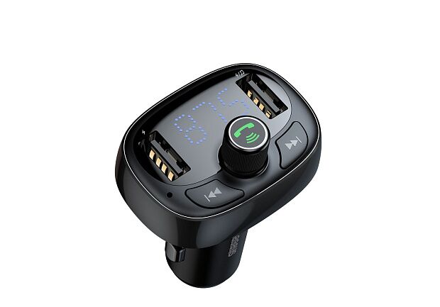 Автомобильный FM-трансмиттер Baseus Typed Bluetooth MP3 Car Charger Tarnish CCALL-TM01 (Black/Черный) : отзывы и обзоры - 5