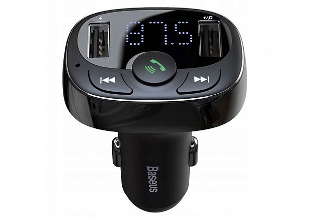 Автомобильный FM-трансмиттер Baseus S-09A Bluetooth MP3 Car Charger Standard Edition CCTM-01 (Black/Черный) : отзывы и обзоры - 1