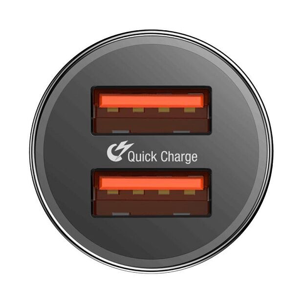 Автомобильное ЗУ Baseus Screw Dual-USB Quick Charge Car Charger 36W CAXLD-B01 (Black/Черный) : характеристики и инструкции - 4