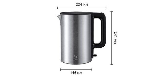 Электрический чайник Viomi Electric kettle YM-K1506 (Silver/Серебристый) - 15