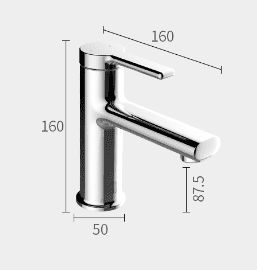 Смеситель Dabai & Yeelight Smart Beauty Mirror Cabinet Faucets (Silver/Серебристый) - 2