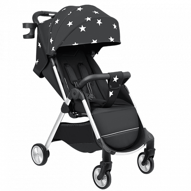 Складная коляска Qborn Seconds Seconds Baby Stroller (Black/Черный) - 1