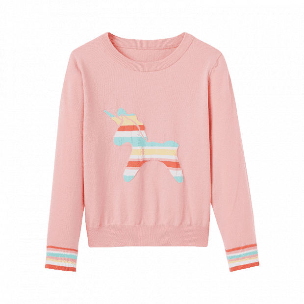 Xiaomi Children's Gradient Unicorn Pullover Sweater (Pink) 