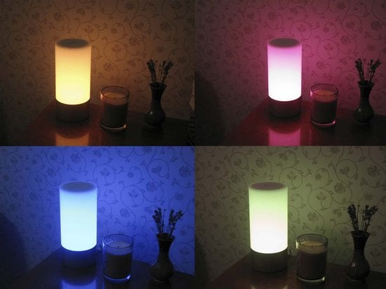 Варианты подсветки Xiaomi MiJia Bedside Lamp Пример подсветки Xiaomi MiJia Bedside Lamp