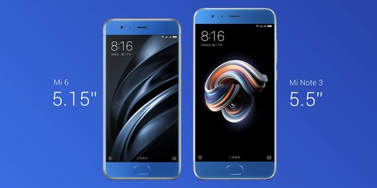 Размеры Xiaomi Mi6 и Xiaomi Mi Note 3 Сравнение размеров Xiaomi Mi6 и Xiaomi Mi Note 3