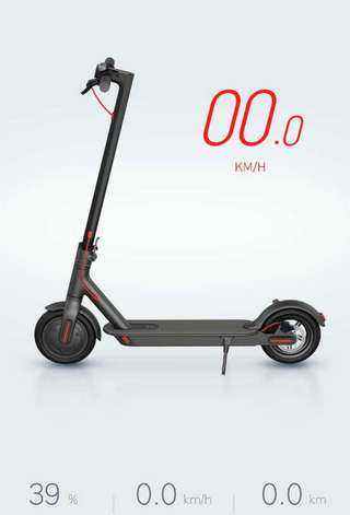 Основной экран приложения для электросамоката Xiaomi M365 Electric Scooter Внешний вид основного экрана для электросамоката Xiaomi M365 Electric Scooter
