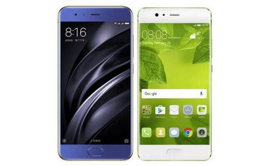 Сравнение экранов Xiaomi Mi6 и Huawei P10 Сравнение дисплеев Xiaomi Mi6 и Huawei P10