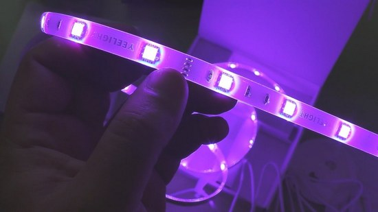Расположение светодиодов в Xiaomi Yeelight LED Light Strips Размещение светодиодов в ленте Xiaomi Yeelight LED Light Strips